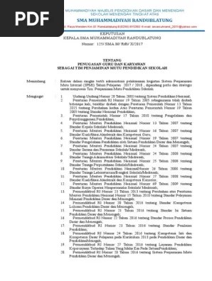 Pemerintah kabupaten lampung utara dinas pendidikan smp negeri 3 . Sk Tpmps Pdf
