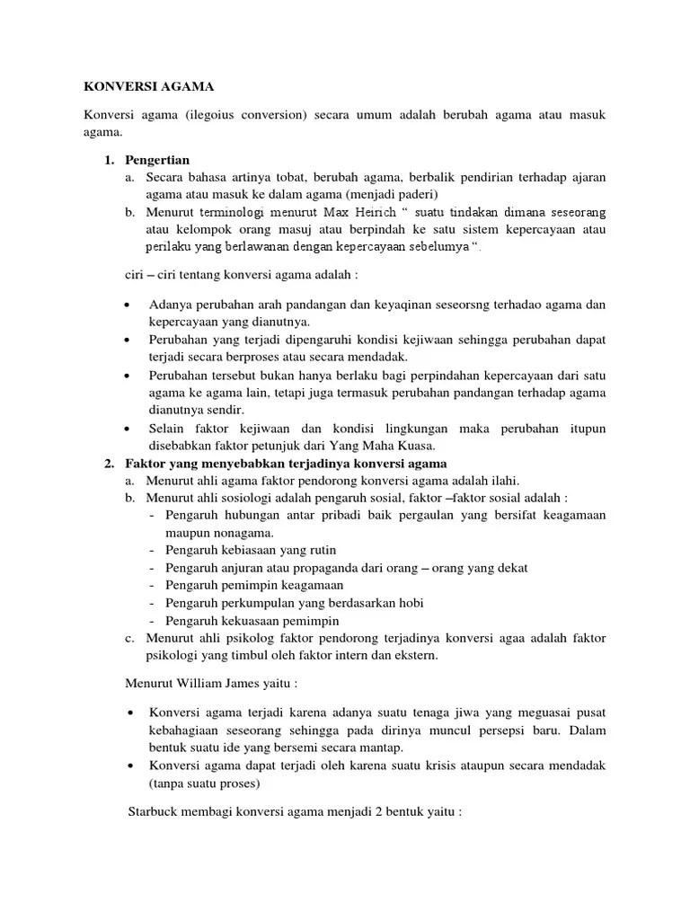 Konversi Agama | PDF