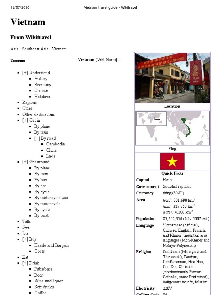 Vietnam Travel Guide - Wiki Travel | PDF | Ho Chi Minh City | Vietnam