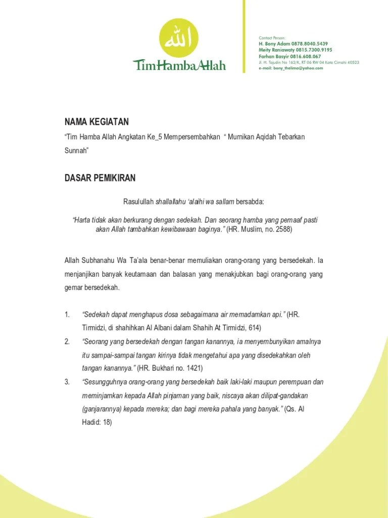 === contoh proposal kegiatan ramadhan dkm masjid sholahuddin kantor wilayah djp jawa barat ii i. Contoh Proposal Buka Bersama Dan Masnurul