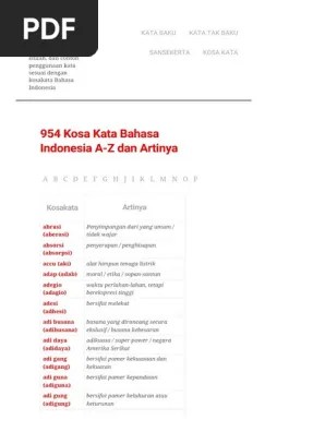 Pernah terpikir untuk mencari nama anak di kbbi? Kumpulan Kosakata Bahasa Indonesia Mudah