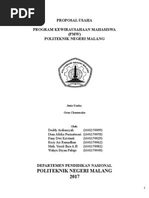 Cara membuat 1.pisahkan kue oreo dengan mix 2.blender kue dan susu 3.siapkan loyang kemudin masukkan setengah adonan lalu kukus selama 7 menit 4. Contoh Proposal Usaha Cheese Cake Pigura