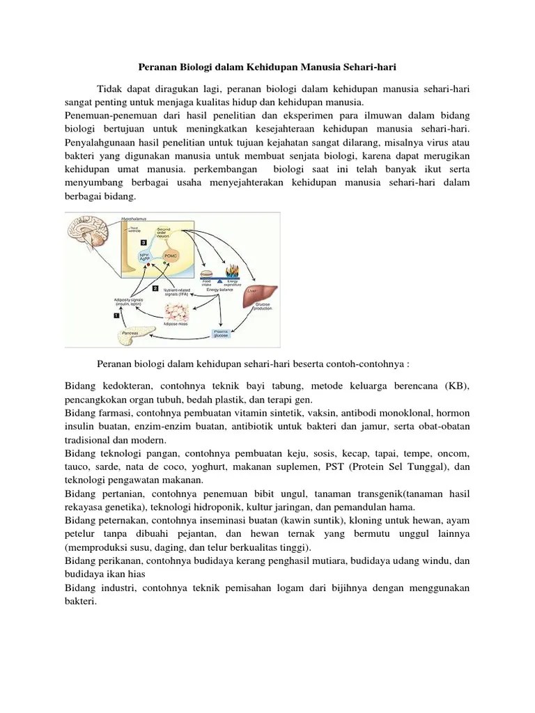 Peranan Biologi | PDF