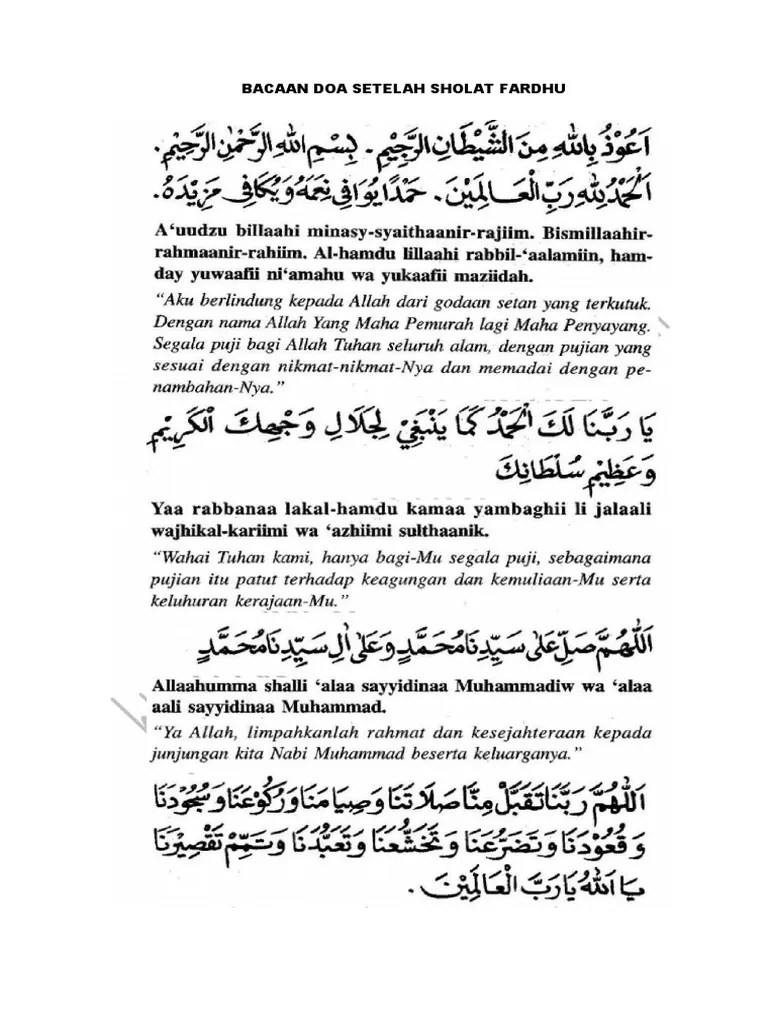 13 Bacaan Dzikir Dan Doa Sesudah Sholat Wajib Yang Sahih Rukun shalat 35 4.
