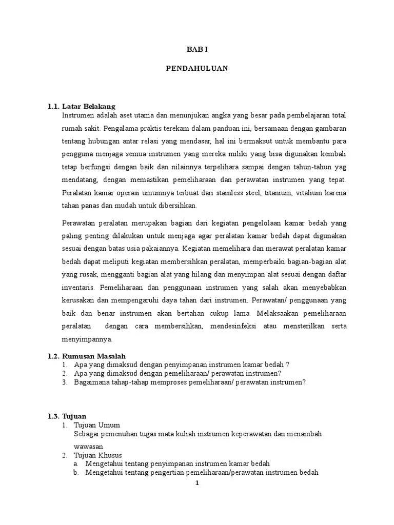 Pemeliharaan Dan Perawatan Instrumen | PDF
