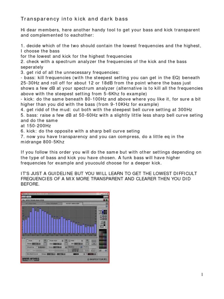 Mixing Tips | PDF | Equalization (Audio) | Signal Processing