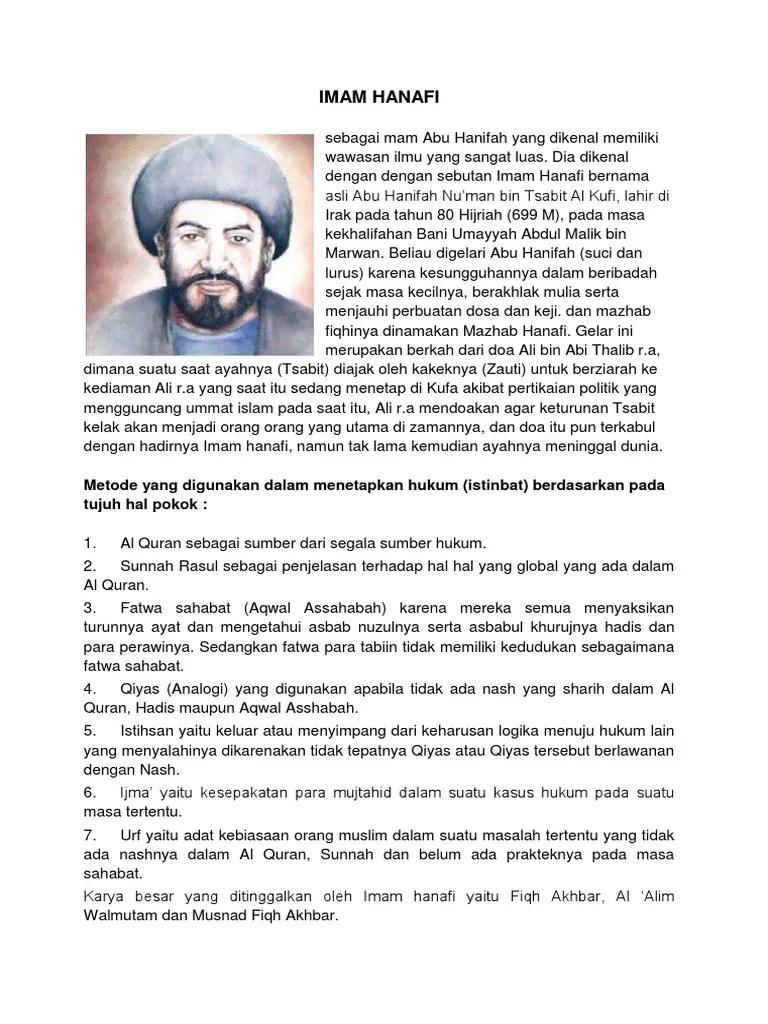 Imam Hanafi | PDF