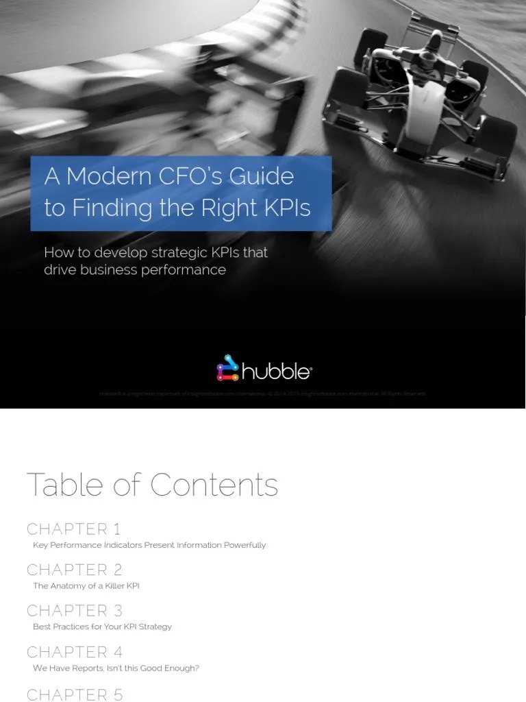 A Modern CFOs Guide To Finding The Right KPIs | PDF | Performance ...