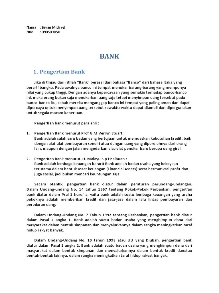 Bank Adalah Menurut Uu 2021