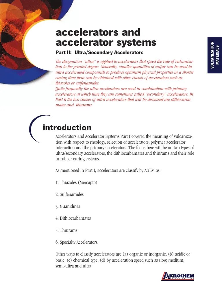 Accelerators Part Two | PDF | Materials | Chemical Substances