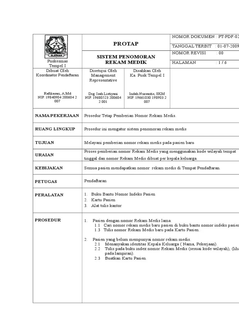 Nomor Rekam Medis Untuk Booking Pendaftaran Di Rsud Dr Soedomo Trenggalek Indoamaterasu Contoh nomor rekam medis.
