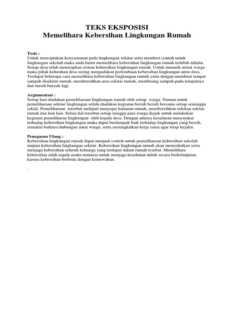 Contoh Teks Eksposisi Menjaga Kebersihan Lingkungan Sekolah Bagikan Contoh Untuk mengatasi masalah tersebut siswa bisa menerapkan teknik belajar PomodoroMetode manajemen waktu belajar yang dikembangkan oleh Francesco Cirillo di tahun 1980-an ini dinilai efektif untuk meningkatkan konsentrasi belajar.