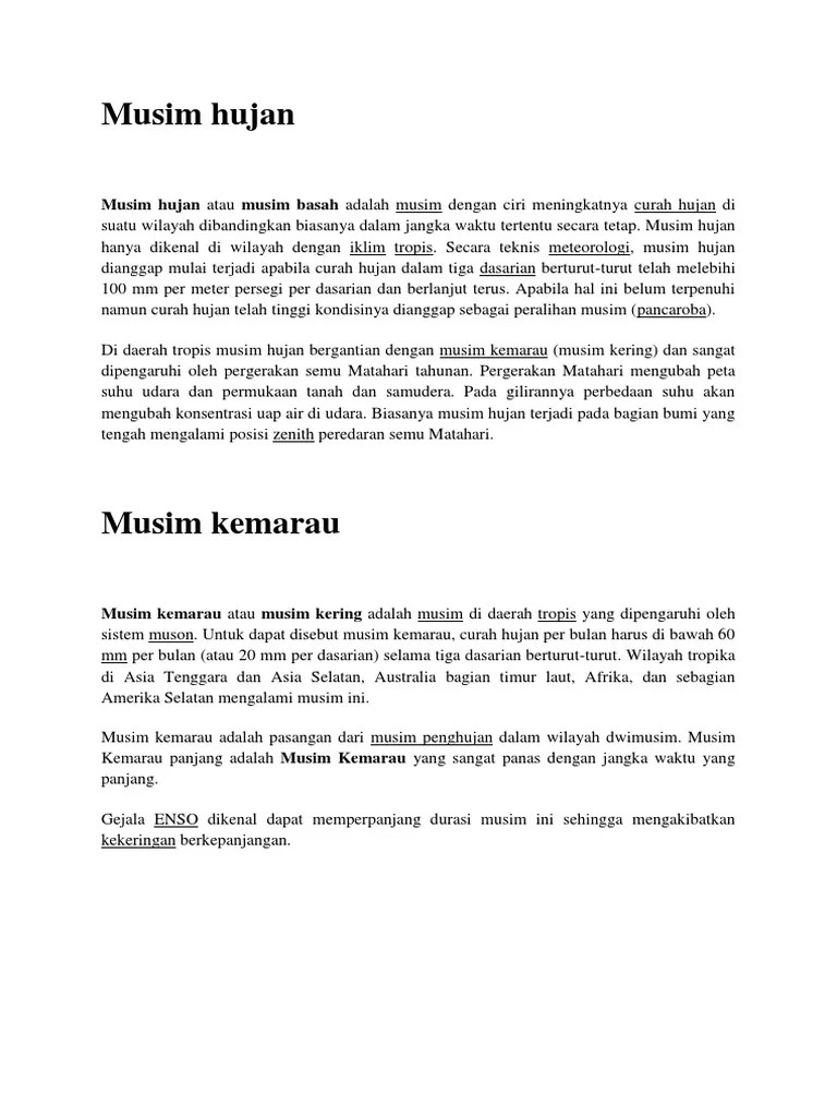 Musim Hujan | PDF