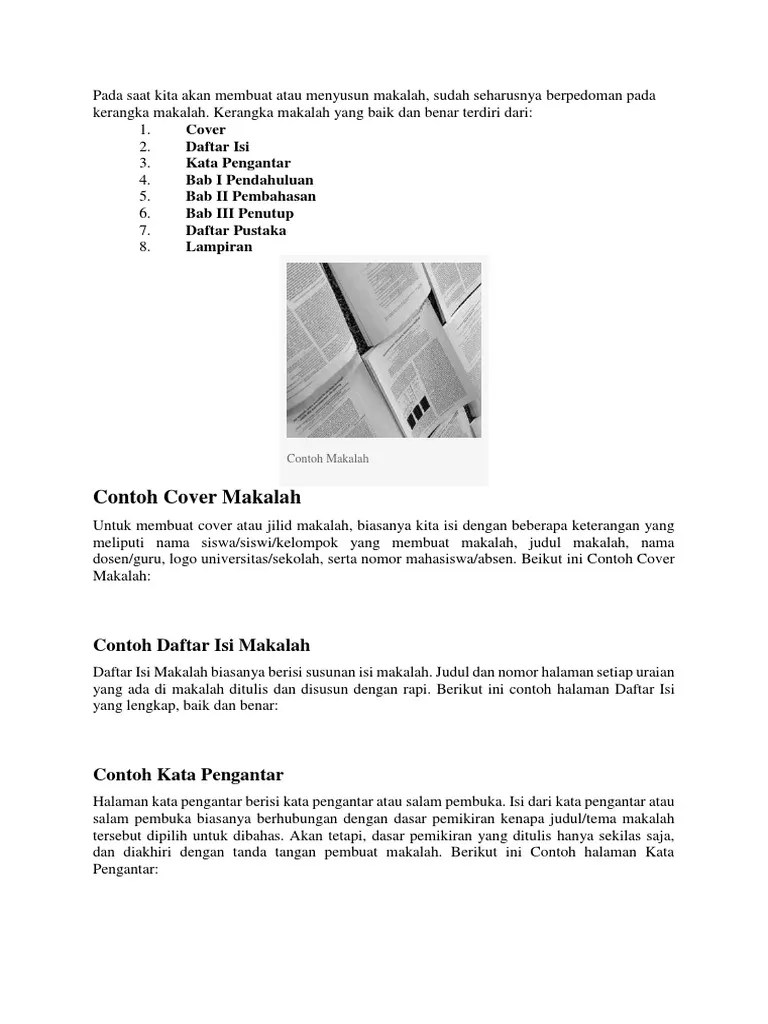 kerangka makalah yang baik dan benar kerangka dari makalah yang baik sederhana singkat dan cukup sempurna dapat terdiri dari. Pada Saat Kita Akan Membuat Atau Menyusun Makalah Pdf