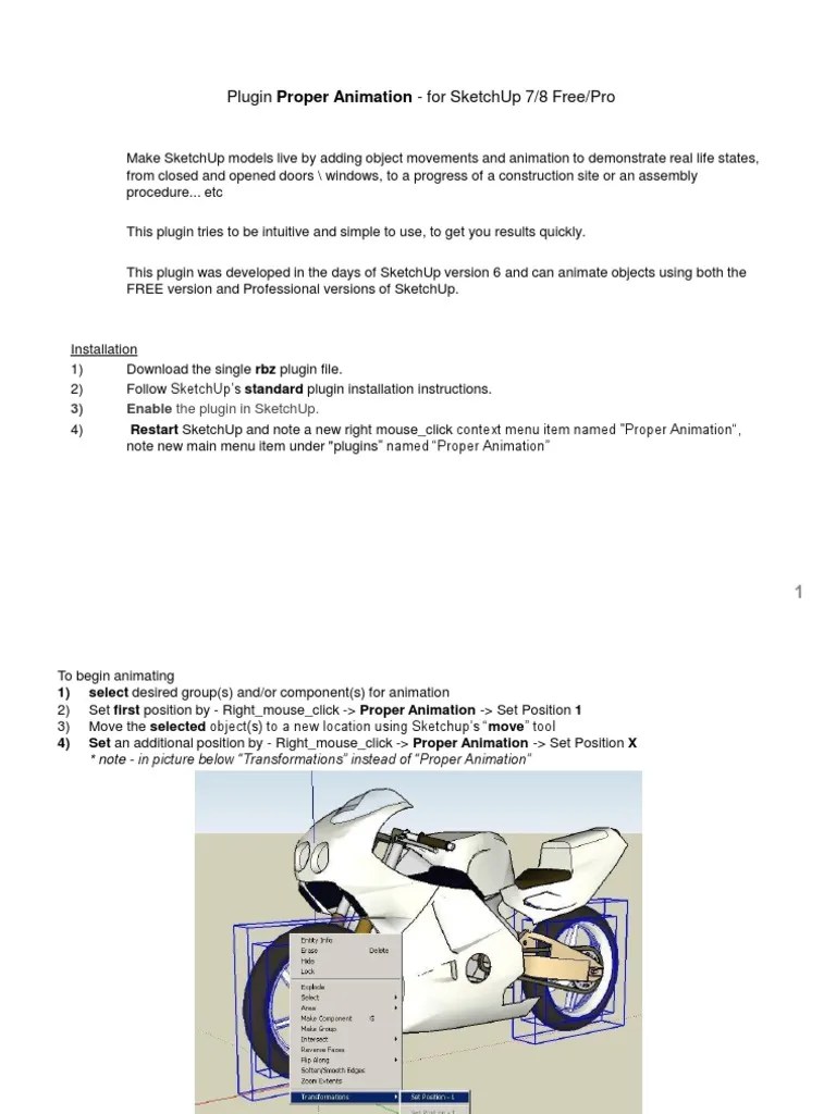 Proper Animation Tutorial PDF | PDF | Sketch Up | Areas Of Computer Science