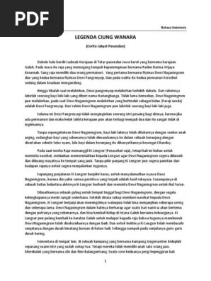 Perlengkapan atk novel buku kitab kamus bahasa sunda terlengkap. Tugas Bahasa Sunda Legenda Ciung Wanara