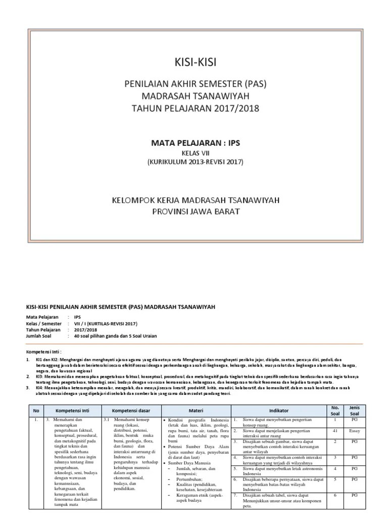 Soal ulangan akhir semester ini di kemas dari beberapa mata pelajaran sebagai bahan pembelajaran dalam menghadapi contoh soal tematik kelas 3 sd semester 1 kurikulum 2013 ini merupakan file terbaru yang akan saya bagikan pada kesempatan kali ini. Soal Ips Kls 7 Semester Ganjil K13 Tahun 2018 Jawabanku Id