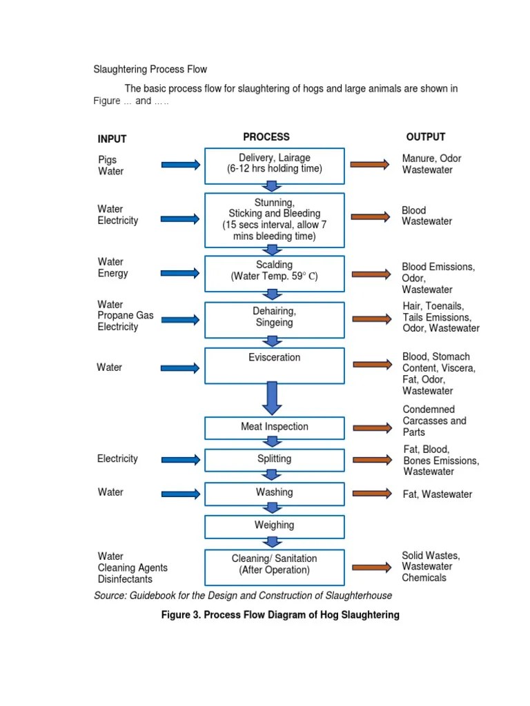 Slaughtering Process Flow | Animal Slaughter | Wastewater