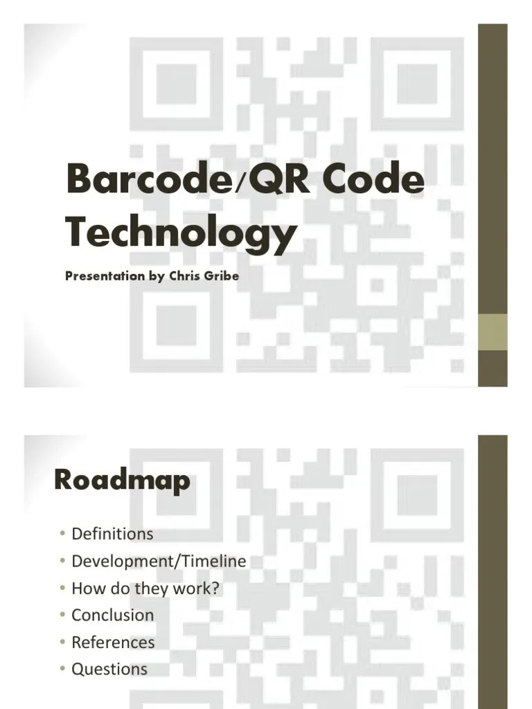 Microsoft PowerPoint - QR Codes | PDF | Barcode | Qr Code
