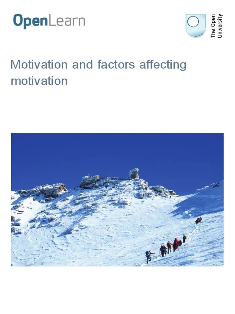 Motivation And Factors Affecting Motivation | PDF | Motivation ...