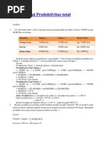 3x5x8 5 multiple factor productivity. Contoh Soal Produktivitas Total Pdf