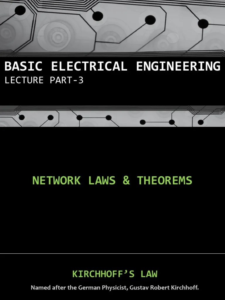 3.basic Electrical Engineering Lecture Part 3 | PDF | Electrical ...