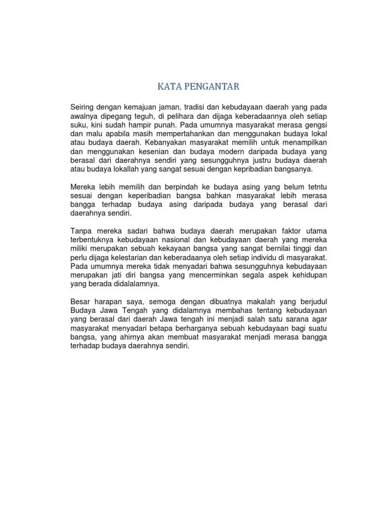 Kebudayaan Jawa Tengah | PDF