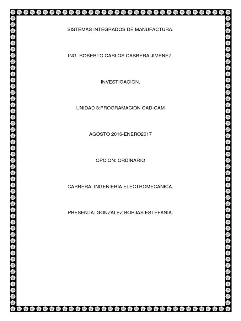 Unidad 3 CNC | PDF | Control Numerico | Perforar