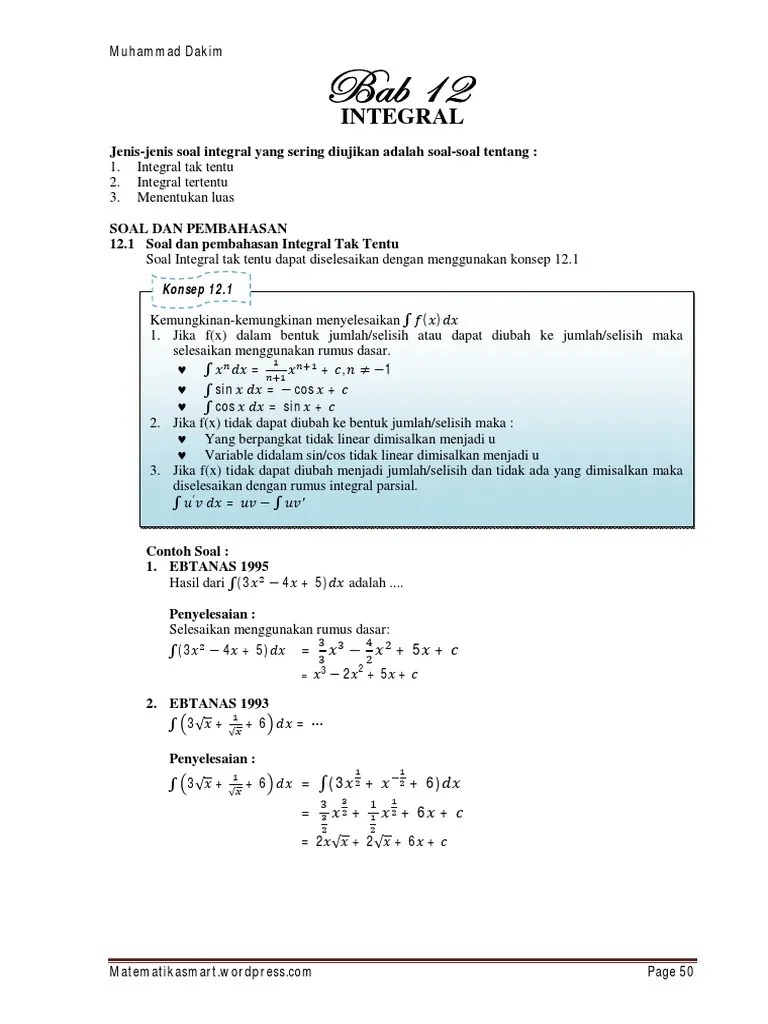 Bab Vii Integral Tak Tentu Ppt Download Berikut ini disajikan materi tentang fungsi pecahan dan grafuknya serta beberapa contoh soal.