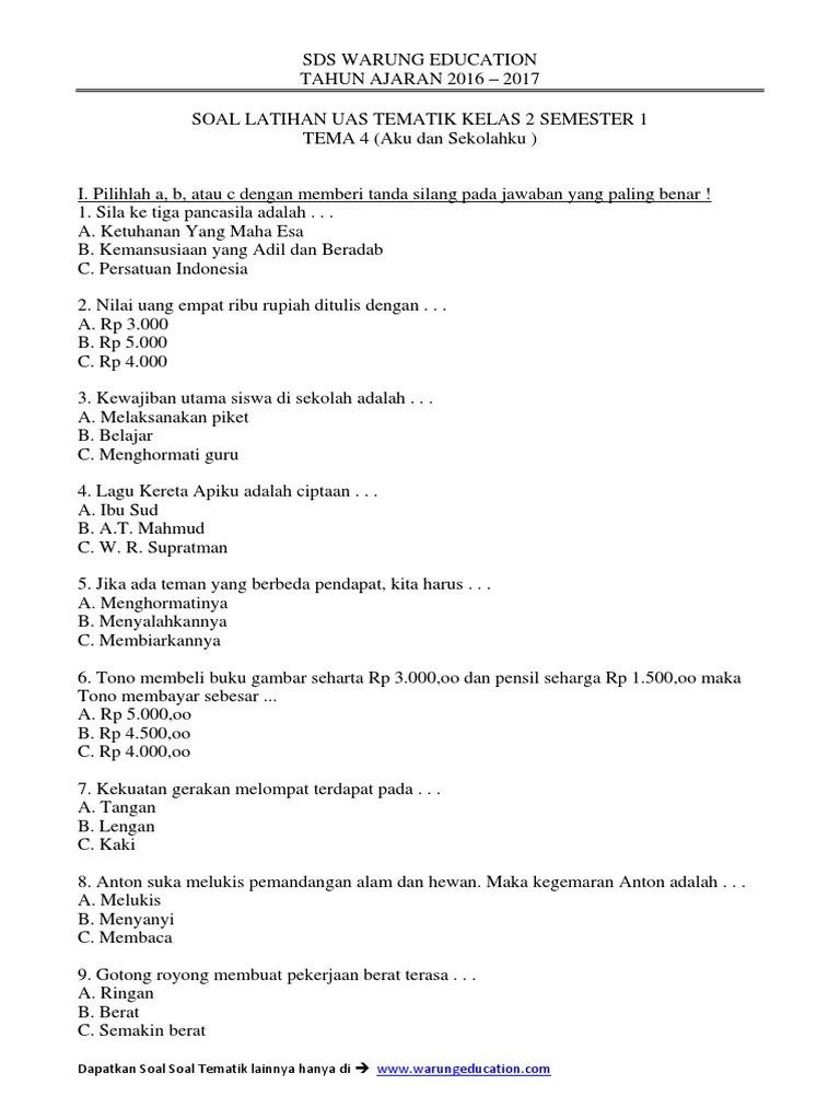 Hidup bersih dan sehat kelas 2 sd.pada pembahasan ini, subtemanya adalah tentang hidup bersih dan sehat … Uas Tematik Kelas 2 Tema 4 Semester 1 Pdf