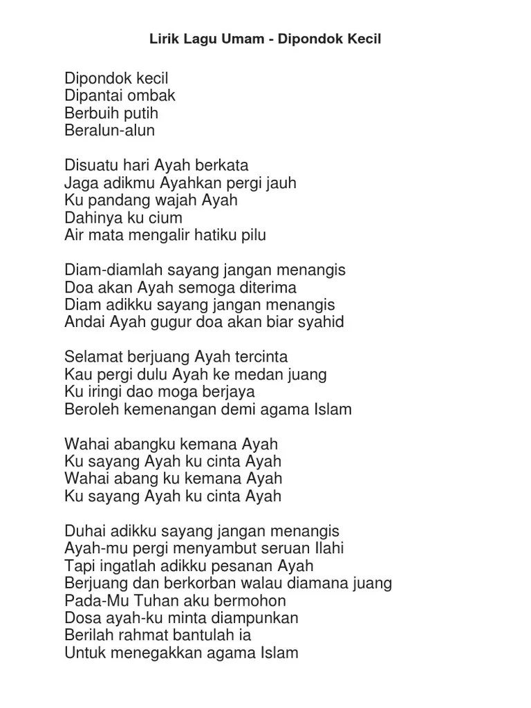 Lirik lagu qasidah ibu terkini banget. Lirik Lagu Ibu Bergenang Air Mataku