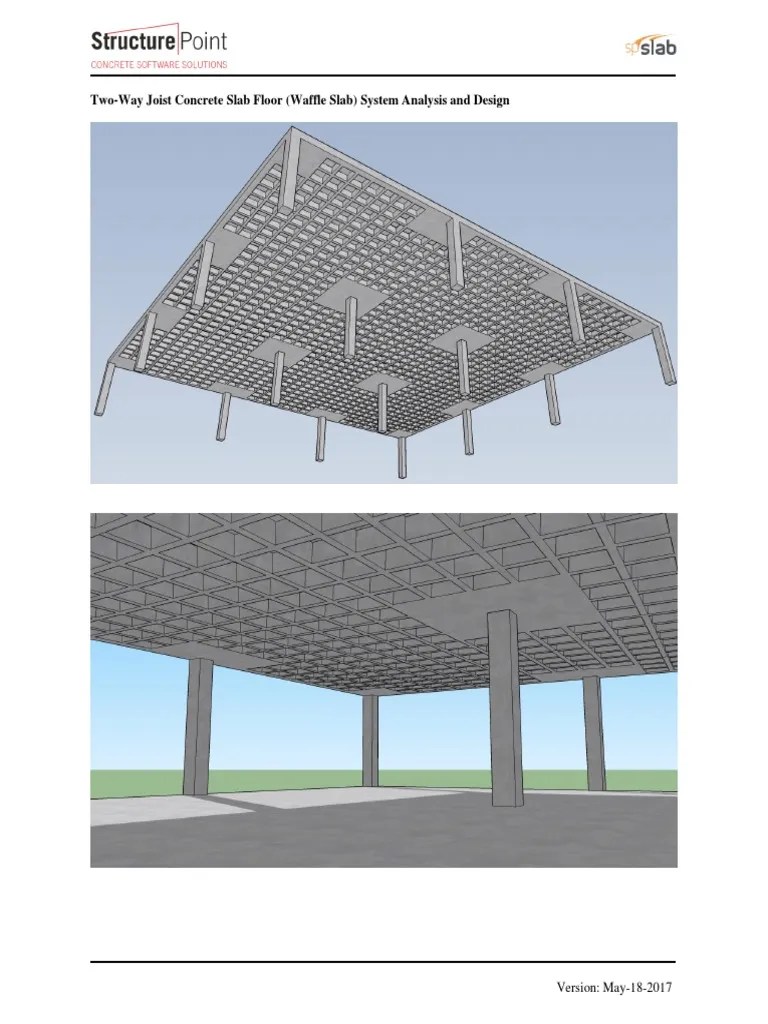 Two Way Joist Concrete Waffle Slab Floor Design Detailing | Download Free PDF | Framing ...