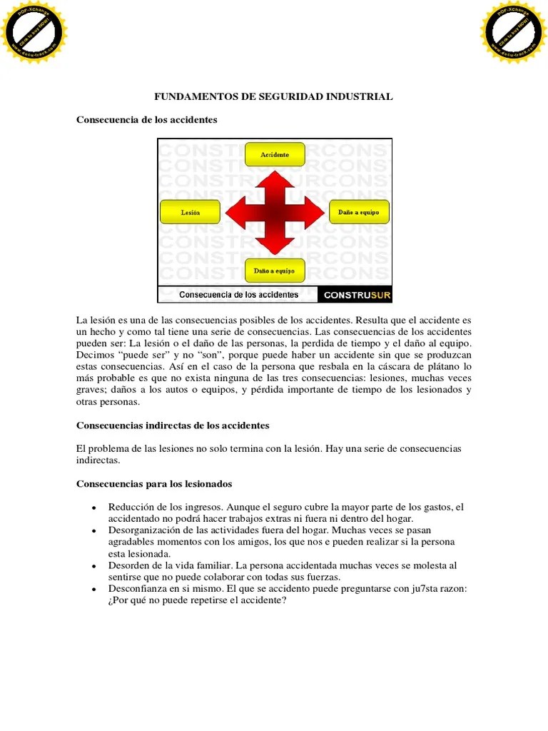Consecuencias De Los Accidentes | PDF | Accidents | Motivation