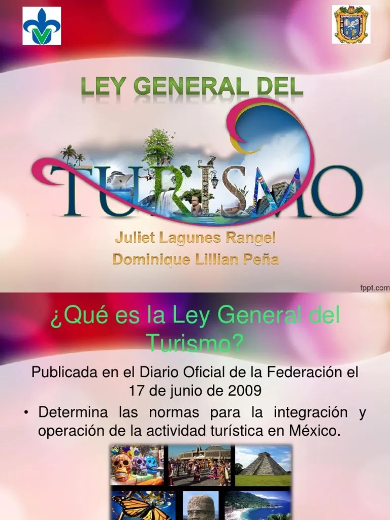 Ley General Del Turismo | PDF | Turismo | Turismo Y Ocio