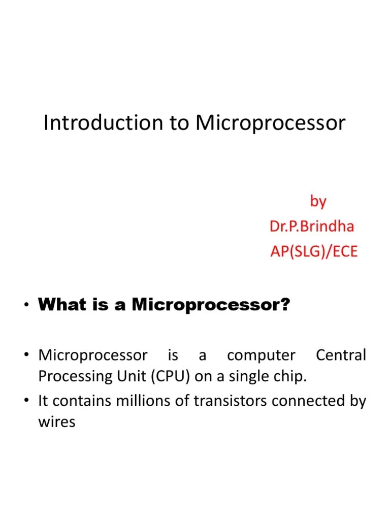 History Of Microprocessor | PDF