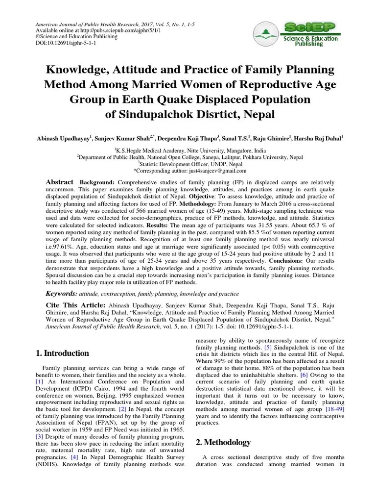 Family Planning Nepal | PDF | Family Planning | Birth Control