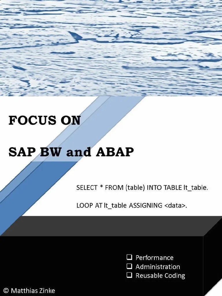 Good Abap Programming Practice Manual In Sap BW Incl Hana PDF ...
