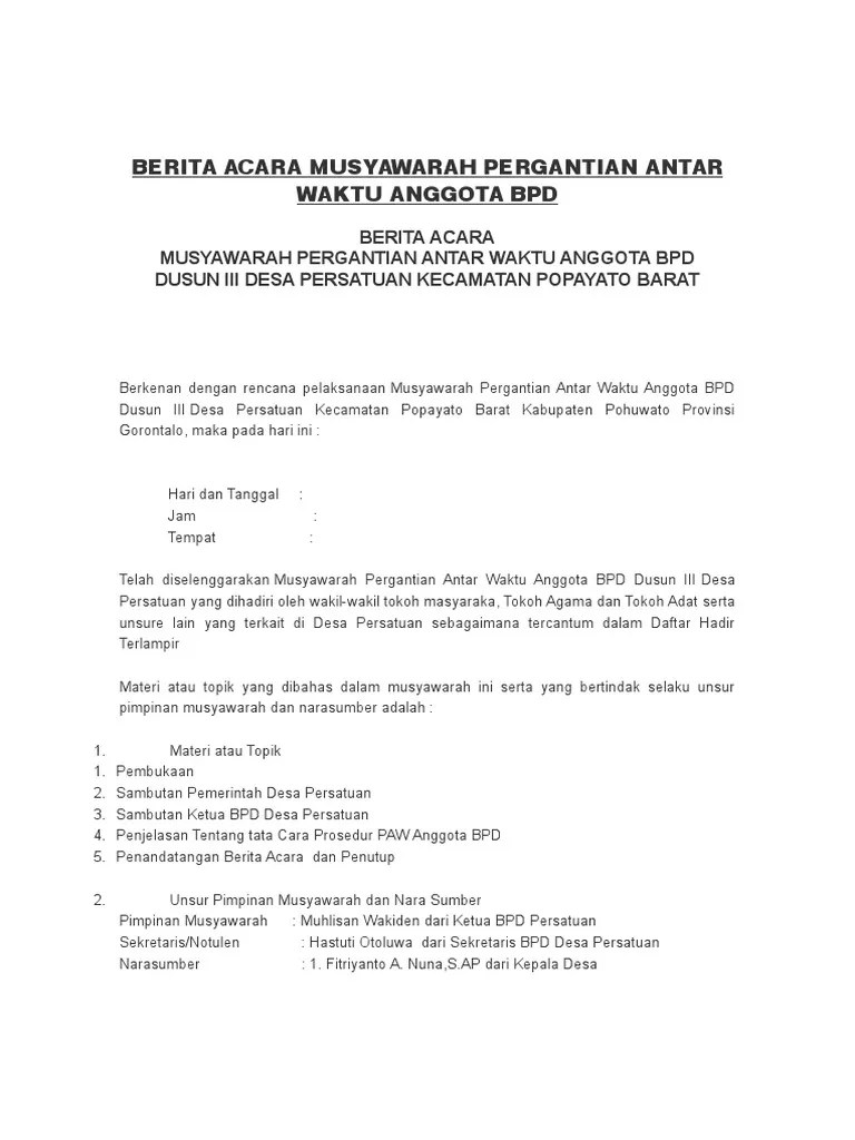 Konsumen dapat mengajukan permohonan penyelesaian sengketa kepada laps di sektor jasa keuangan yang telah beroperasi, yaitu: Contoh Surat Berita Acara Penggantian Barang Cabrinim