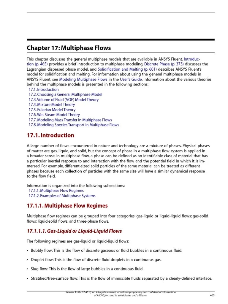 Theory Guide Multiphase Flow - ANSYS Fluent 16 | PDF | Fluid Mechanics ...