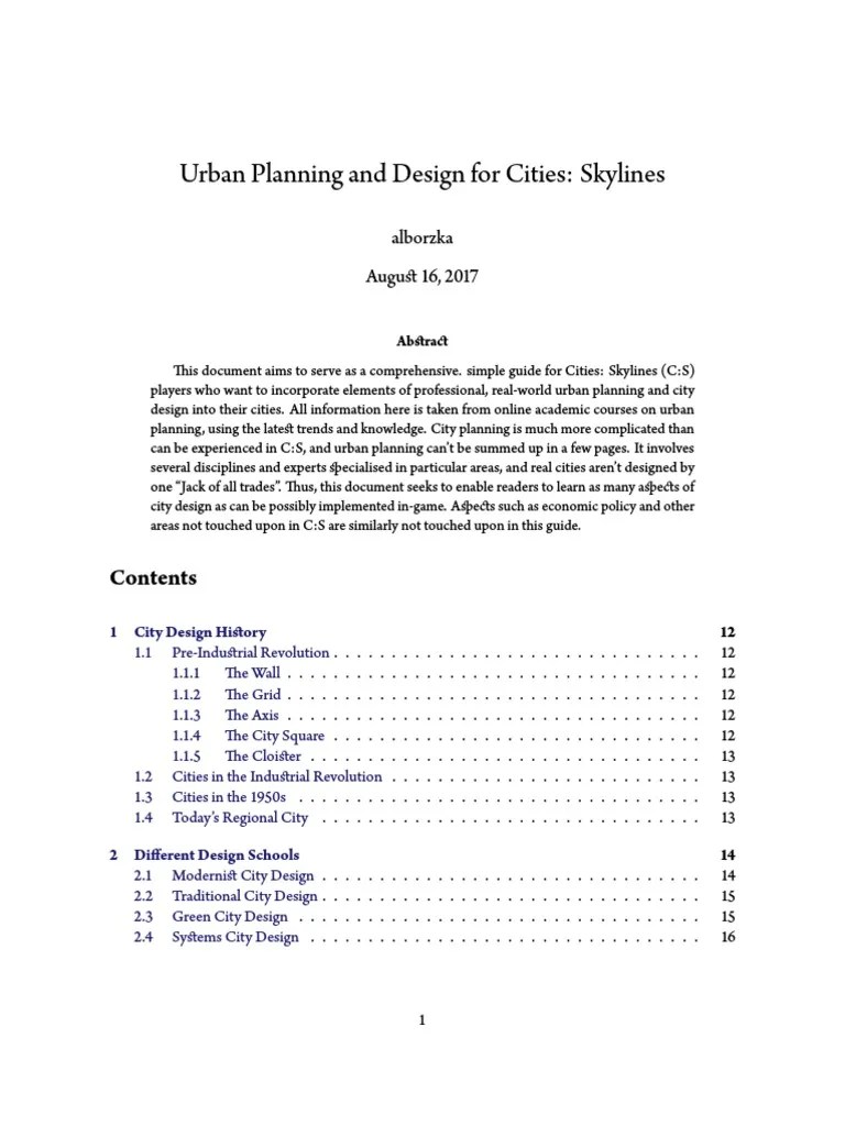 Urban Planning Guide | PDF | Traffic | Public Transport