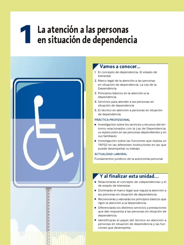 Organizacion Atencion Personas SD Ud01 | PDF | Invalidez | Trabajo Social