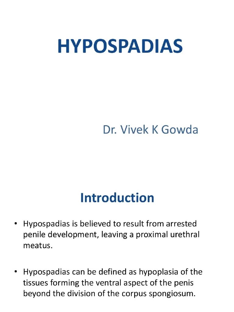Hypospadias | PDF