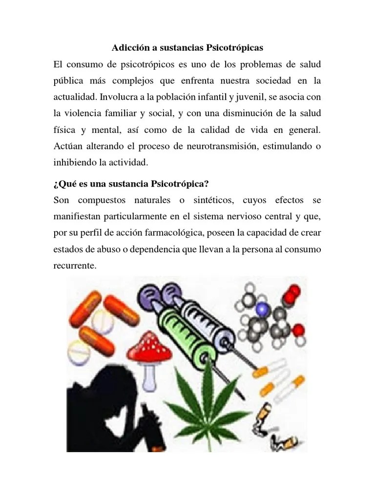 Consumo De Sustancias PDF | PDF | Drogas | La Dependencia De Sustancias