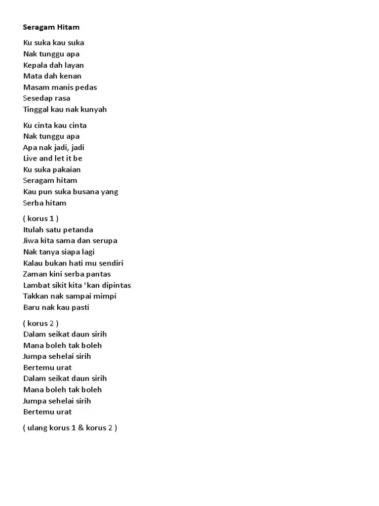 F#/a# g#m e b masih adakah separuh hatiku. Lirik Lagu Seragam Hitam Pdf