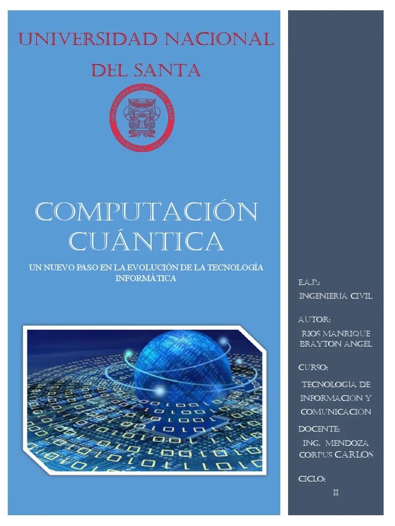 Computación Cuántica | PDF | Computación Cuántica | Partículas Fisicas