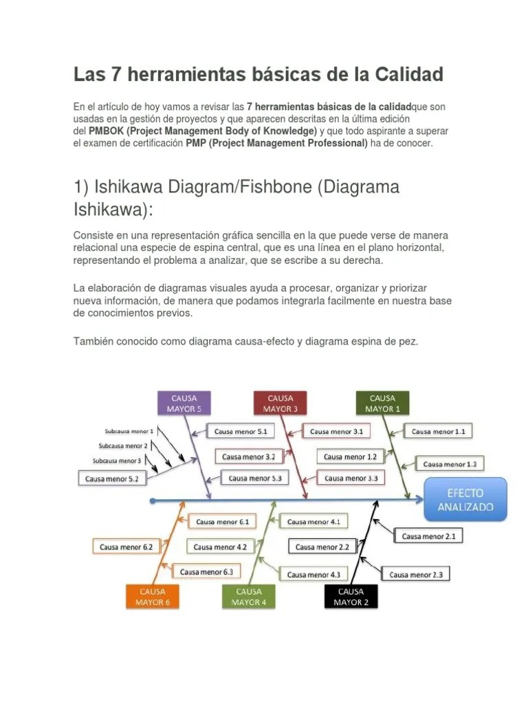 Las 7 Herramientas Básicas De La Calidad | PDF | Gráfico De Dispersión ...