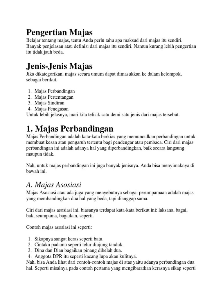 Contoh Kalimat Majas Perumpamaan Mosaicone Semangatnya begitu membara seperti kobaran api.