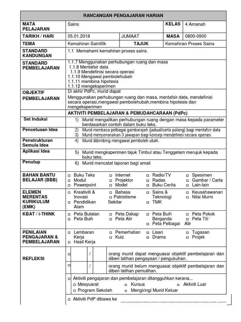 Tulisan, lisan, jadual, graf, rajah atau model. Rph Sains Tahun 5 Kemahiran Saintifik Pdf