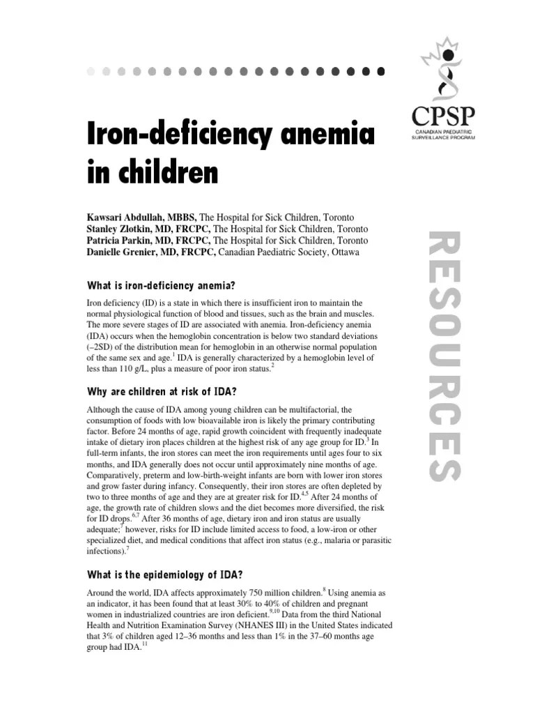 RA Iron Deficiency Anemia PDF | PDF | Anemia | Preventive Healthcare