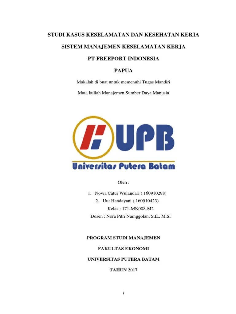 Studi Kasus Keselamatan Dan Kesehatan Kerja | PDF